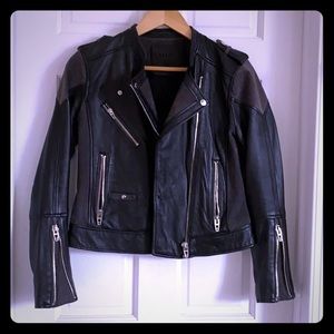 Blank NYC genuine leather motorcycle jacket size S